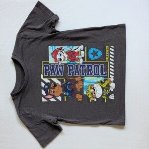 paw patrol graphic gray short sleeve t-shirt boys size XS (4/5) nickelodeon
